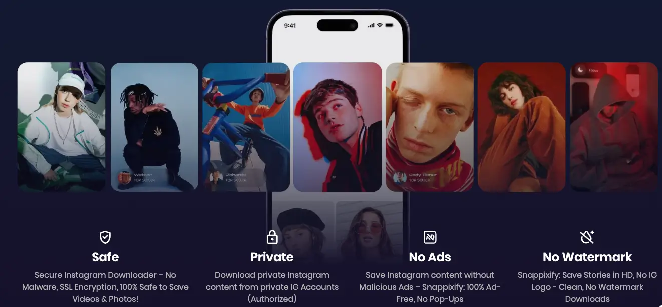 safe, private, no ads, no watermark
