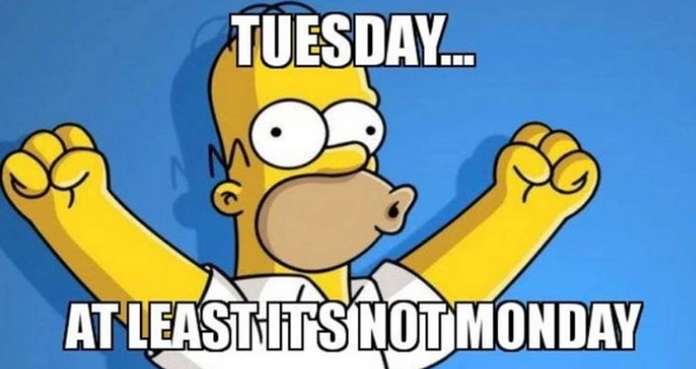 at least it's not monday