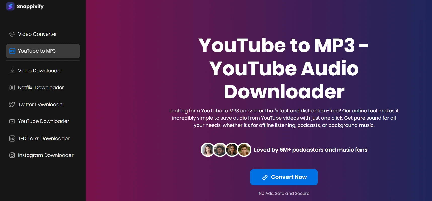 Snappixify YouTube to MP3