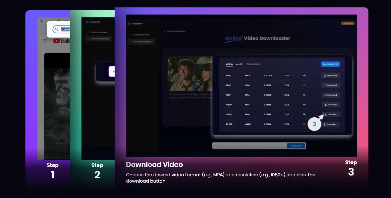 snappixify online video downloader