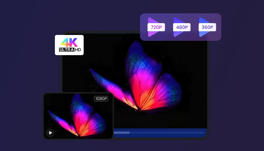 support up to 4k video