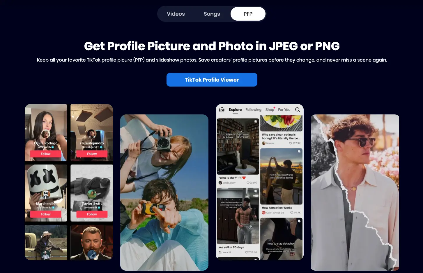 profile pic and photo