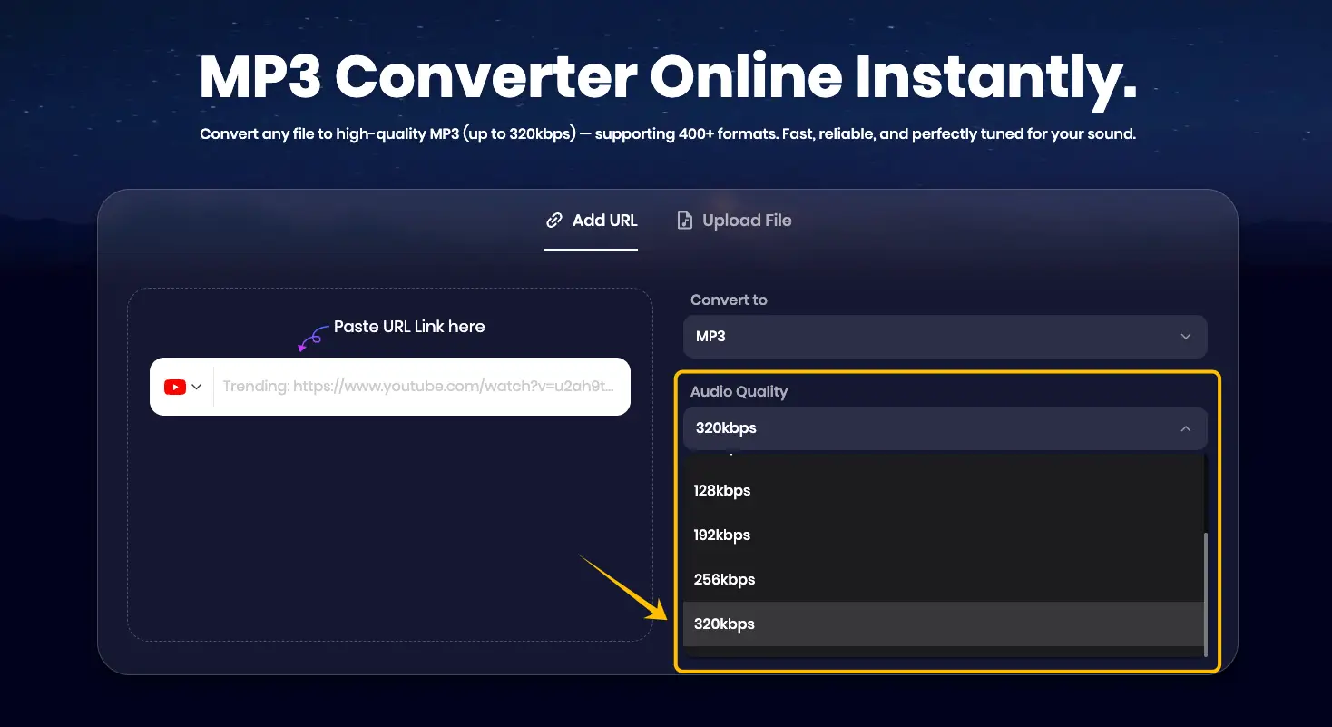 Select Audio Quality