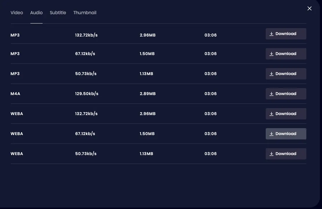 save mp3 to your device