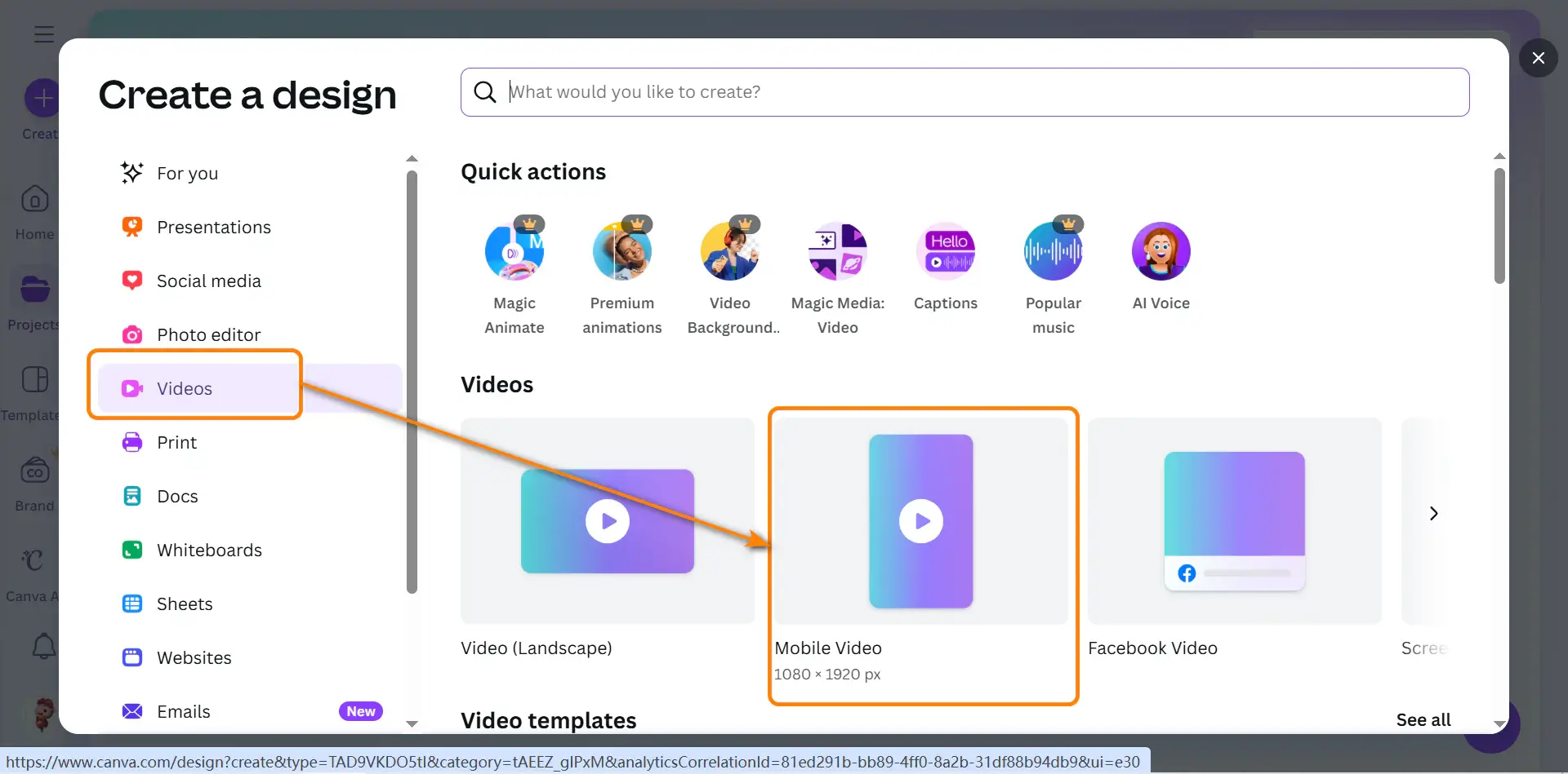 Chooose 9:16 Aspect Ratio
