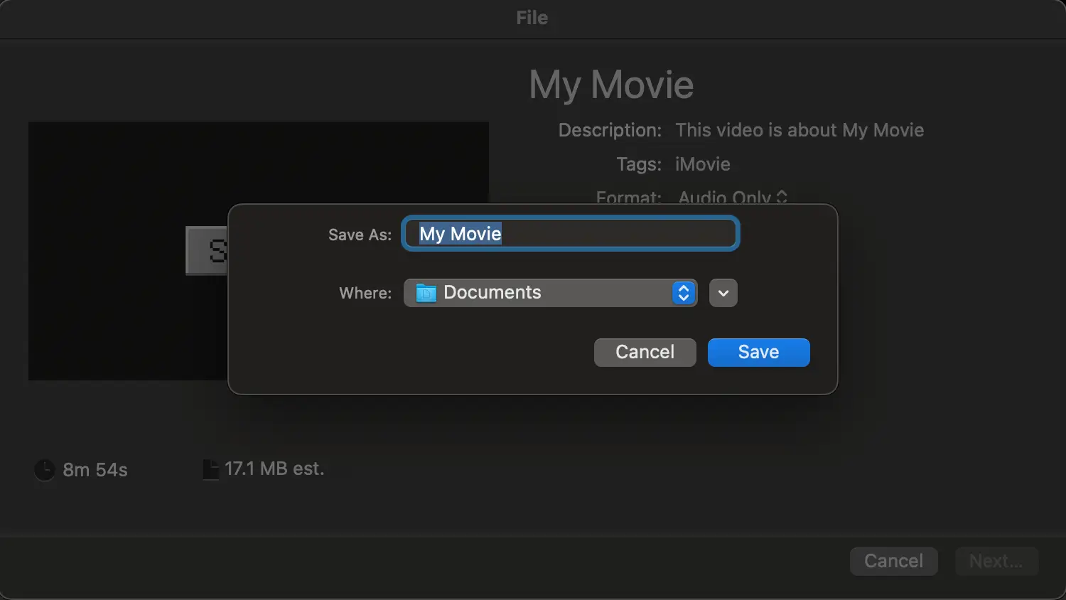 Click Next and save the file