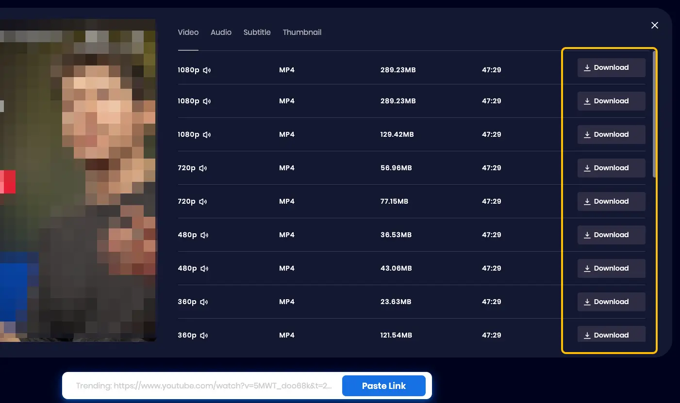 Convert and Download