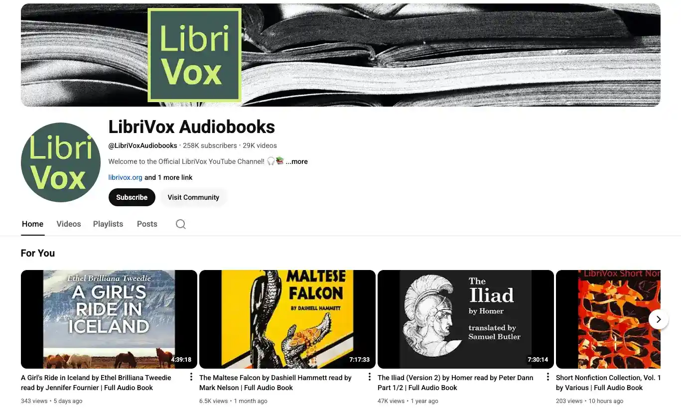 LibriVox Audiobooks