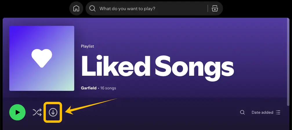 Toggle the Download Button in Spotify