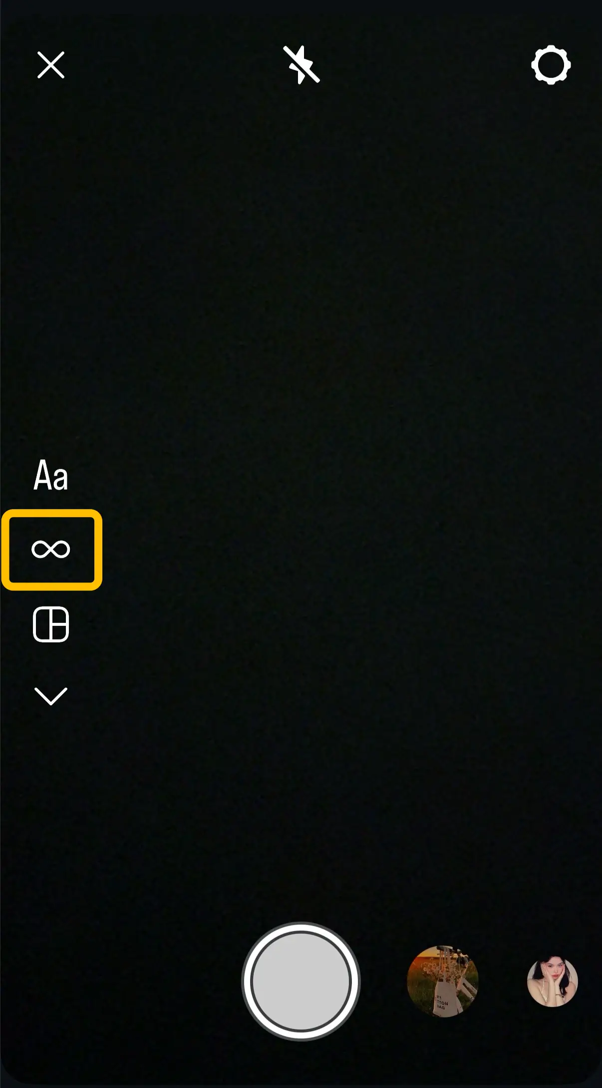 Select the Boomerang Tool on Instagram