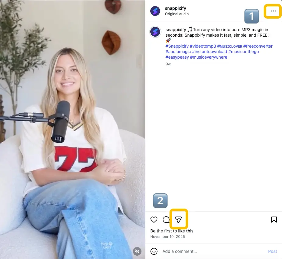 Copy Link from Instagram