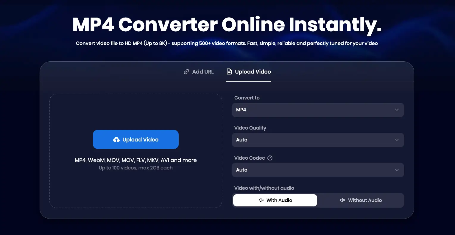 Snappixify online MP4 converter
