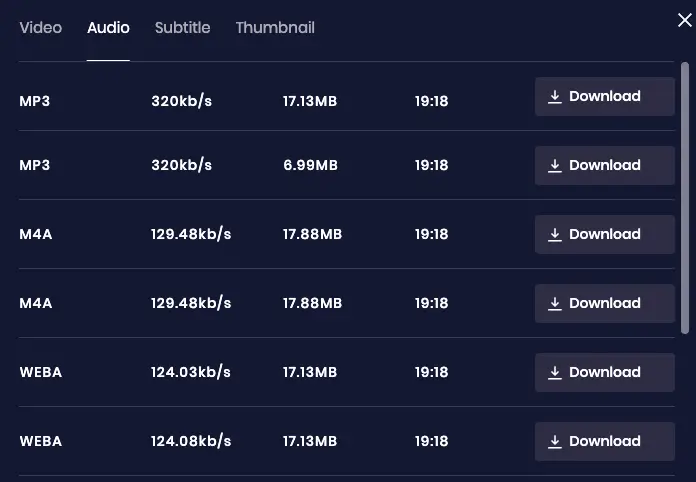 Convert & Download in Snappixify