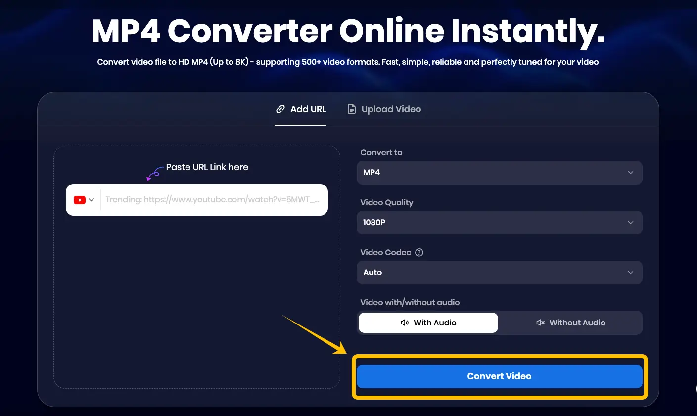 Click the Convert Video button