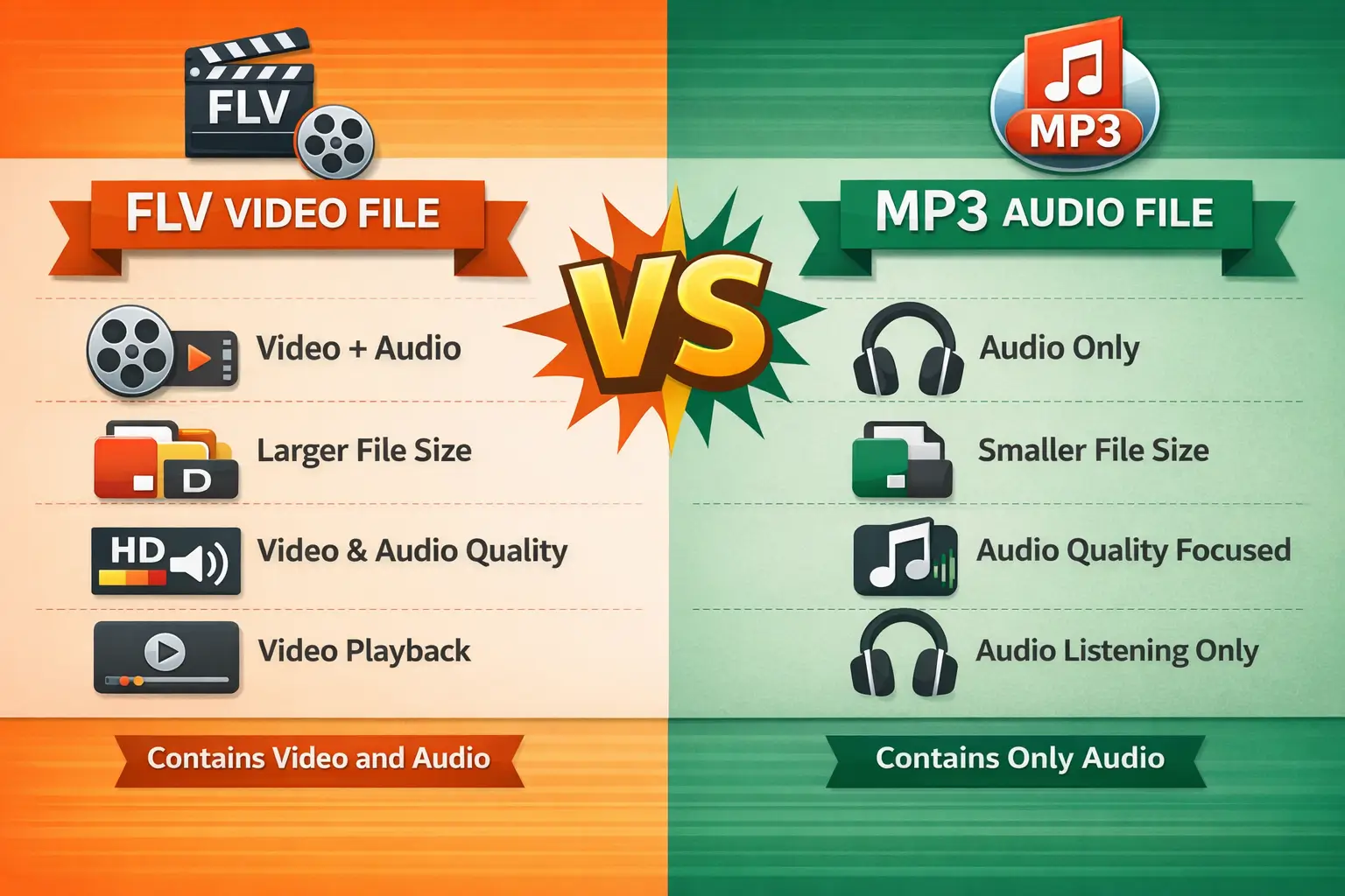 flash video and mp3